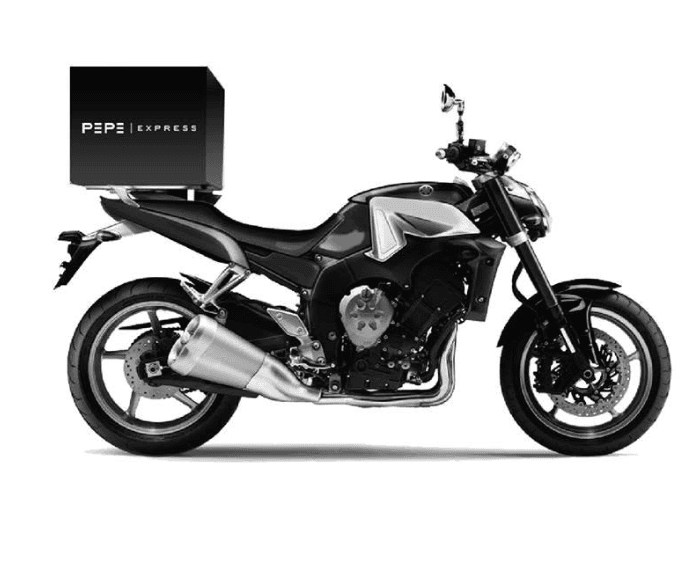 Pepexprez delivery motorcycle